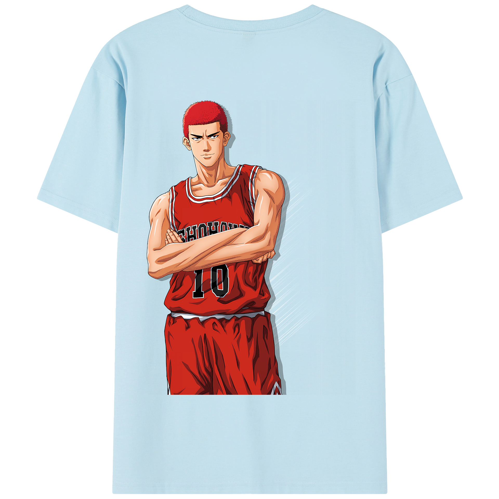 SLAM DUNK／スラムダンク 綿100％半袖Tシャツ（背面プリント）